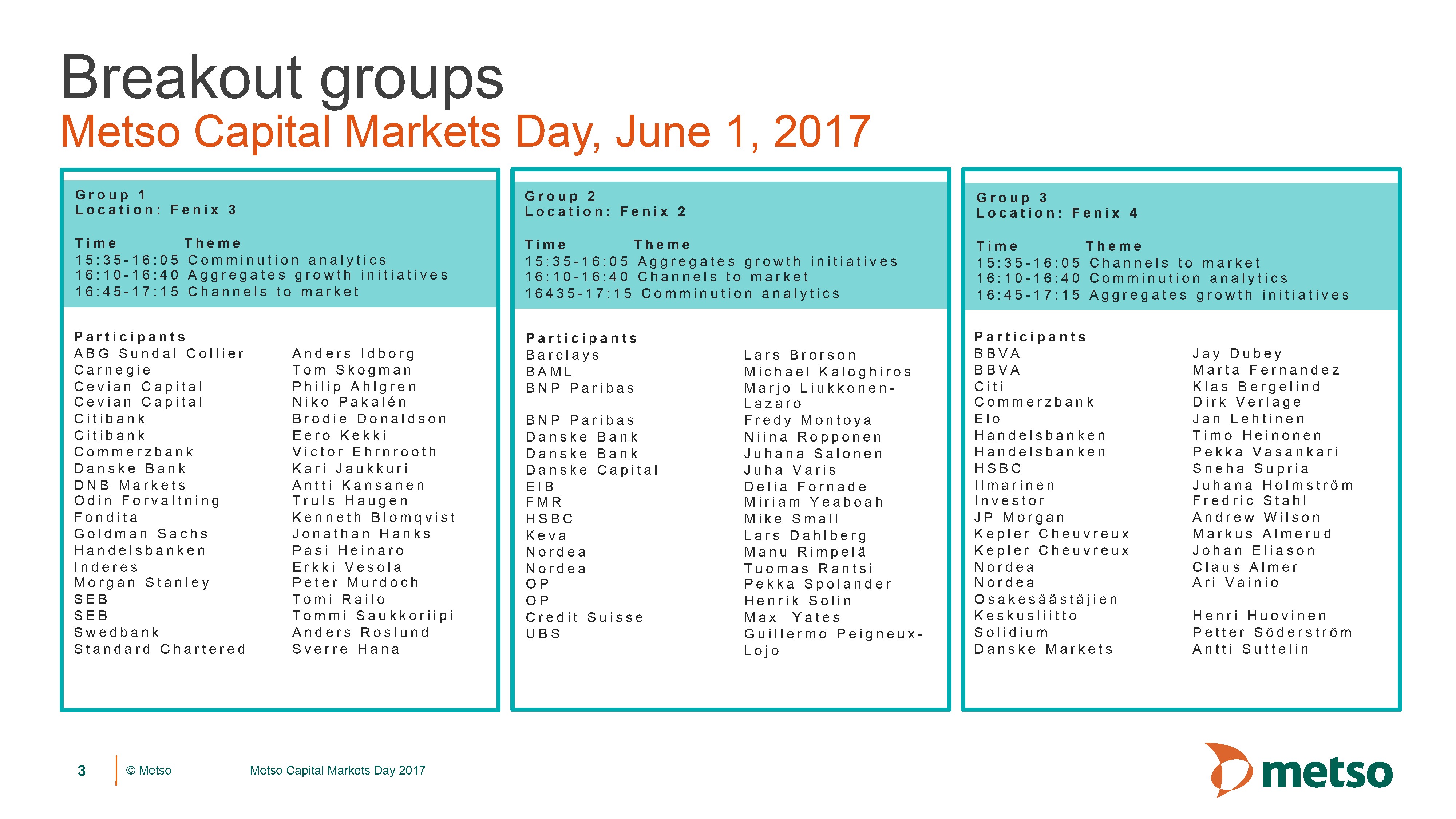 Metso Capital Markets Day 2017